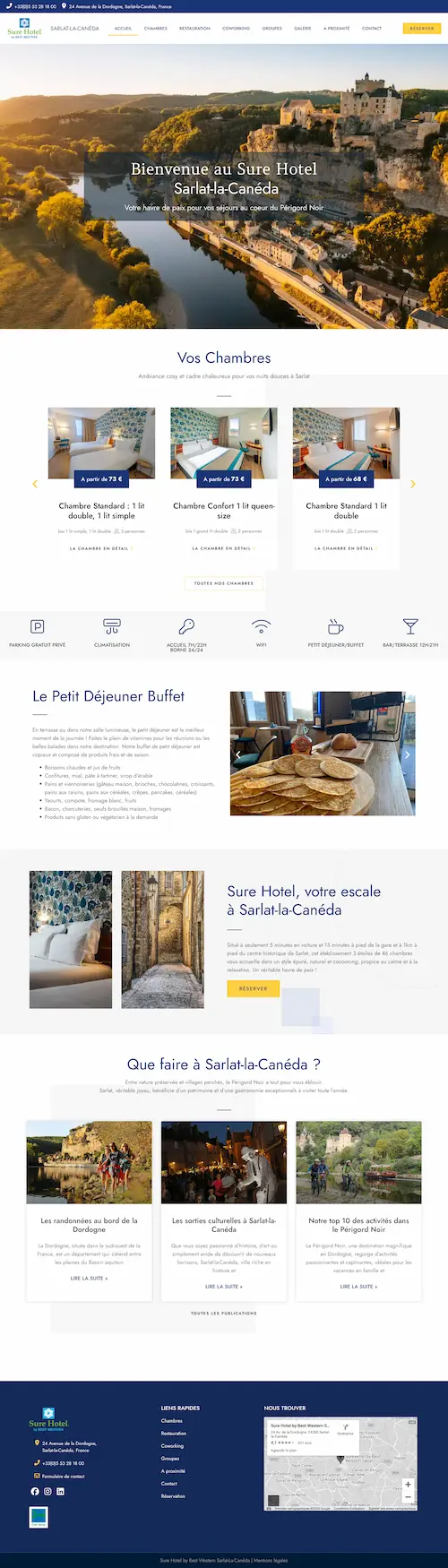 web design site hotel